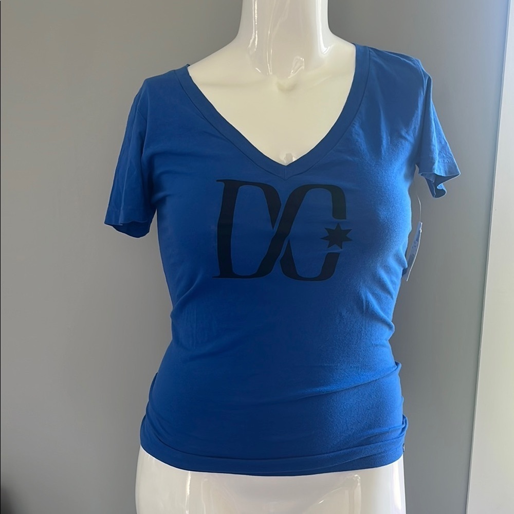 DC Blue Fitted Short Sleeve Tee